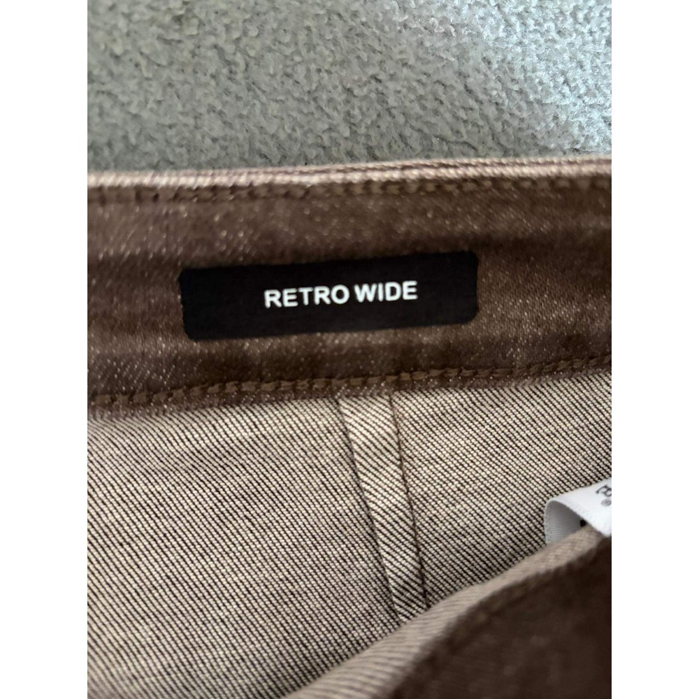 Judy Blue Retro Wide Leg Jeans Brown High Rise Raw Hem 13/31 JB881008 C-CO NEW - Picture 6 of 9